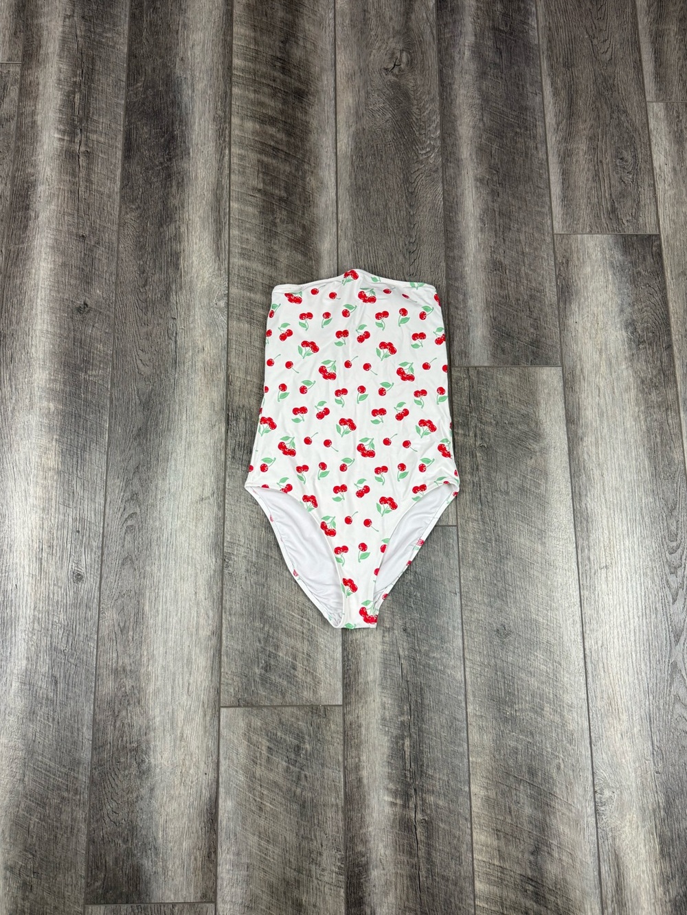 Aerie White Cherry One Piece Swimsuit - Picture 1 of 11